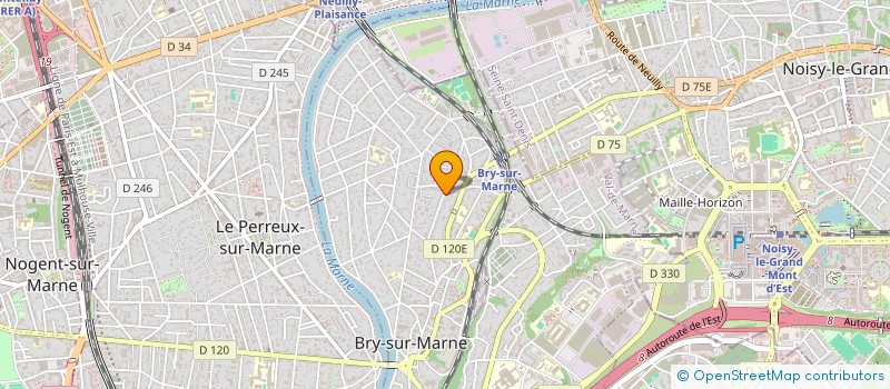 localisation de l'entreprise COPR 32 RUE DU MARECHAL JOFFRE 94 BRY  BRY-SUR-MARNE