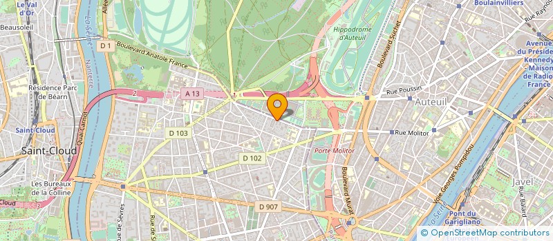 localisation de l'entreprise COPR 33-37 BD AUTEUIL 92100 BOULOGNE BILLANCOURT  BOULOGNE-BILLANCOURT