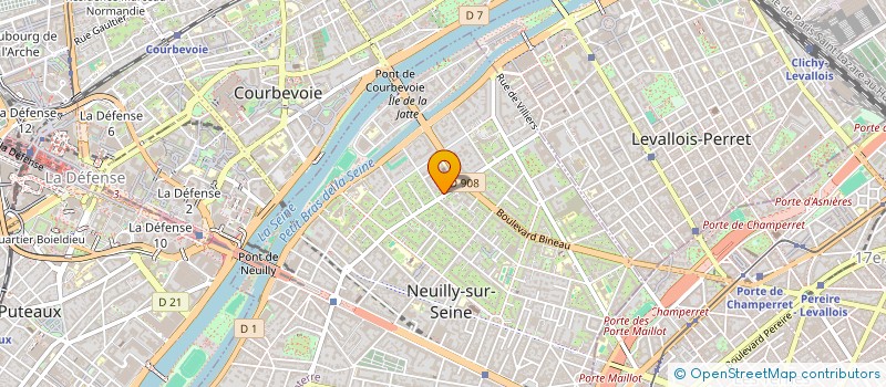 localisation de l'entreprise COPR 33 DU CHATEAU NEUILLY à NEUILLY-SUR-SEINE
