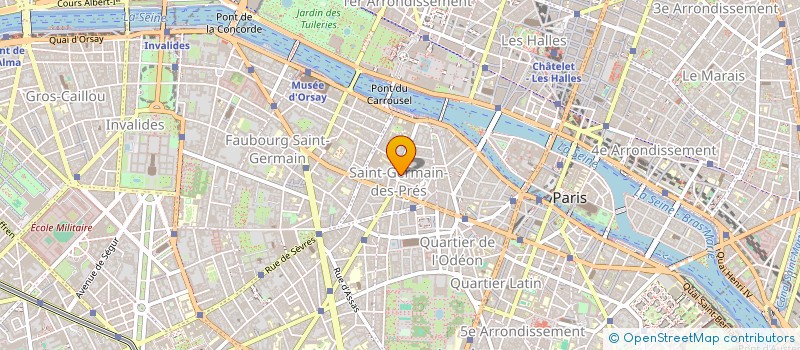 localisation de l'entreprise COPR 33 RUE BONAPARTE 75006  PARIS