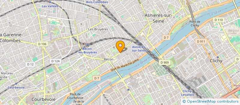 localisation de l'entreprise COPR 333 BD SAINT DENIS 92400 COURBEVOIE à COURBEVOIE