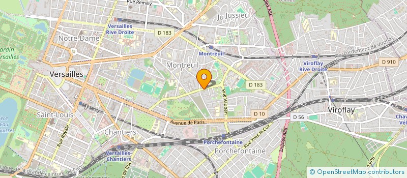 localisation de l'entreprise COPR 33B RUE CHAMP LAGARDE 78000 VERSAILLES à VERSAILLES