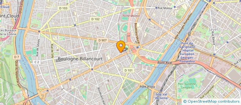 localisation de l'entreprise COPR 34-36 RUE DU CHEMIN VERT à BOULOGNE-BILLANCOURT