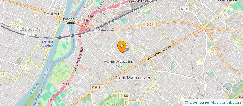 localisation de l'entreprise COPR 34 AV ALBERT 1ER 92500 RUEIL MALMAISON à RUEIL-MALMAISON
