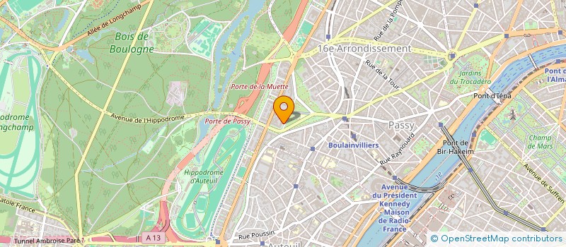 localisation de l'entreprise COPR 34 AV RAPHAEL 75016 PARIS  PARIS