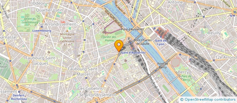 localisation de l'entreprise COPR 34 BD DE L'HOPITAL JARDIN DES PLANTES 75005 PARIS  PARIS