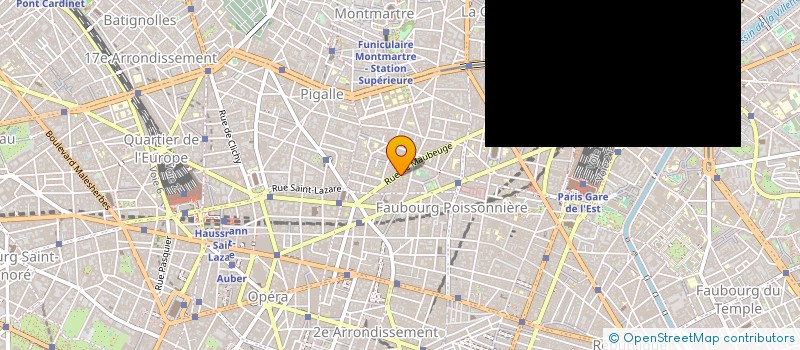 localisation de l'entreprise COPR 34 RUE DE MAUBEUGE 75009 PARIS  PARIS