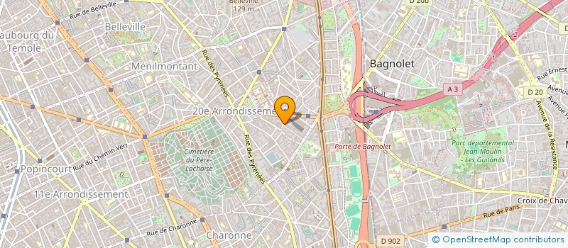 localisation de l'entreprise COPR 34 RUE DE PELLEPORT 75020 PARIS  PARIS