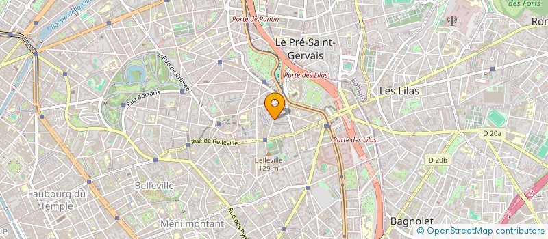 localisation de l'entreprise COPR 34 RUE DE ROMAINVILLE 75 PARIS  PARIS