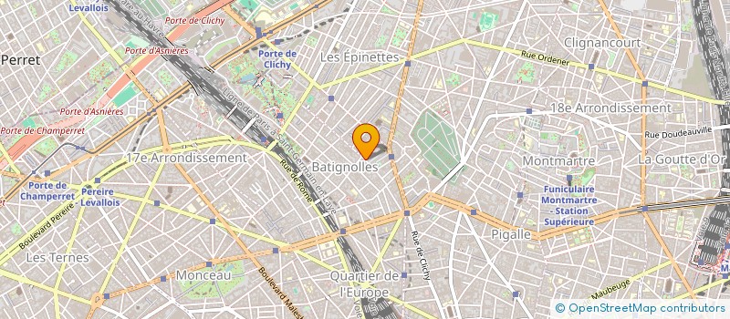 localisation de l'entreprise COPR 34 RUE LEMERCIER 75017 PARIS  PARIS
