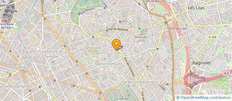 localisation de l'entreprise COPR 36 RUE DE L ERMITAGE  PARIS