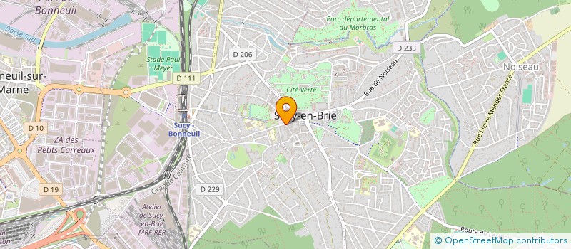 localisation de l'entreprise COPR 36 RUE DU MOUTIER 94 SUCY EN BRIE à SUCY-EN-BRIE
