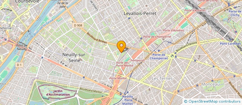localisation de l'entreprise COPR 36 RUE PARMENTIER à NEUILLY-SUR-SEINE
