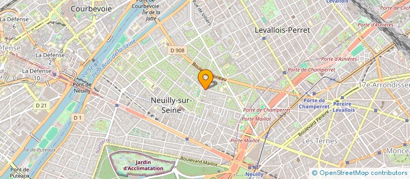 localisation de l'entreprise COPR 37 R PAULINE BORGHESE à NEUILLY-SUR-SEINE