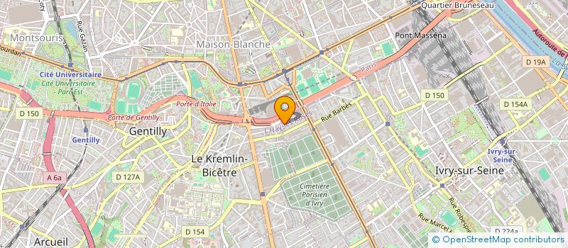 localisation de l'entreprise COPR 38-40 RUE M.BERTEAUX 94 IVRY SUR SEINR à IVRY-SUR-SEINE
