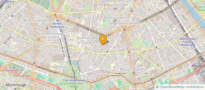 localisation de l'entreprise COPR 38 A RUE DE LA  BUTTE AUX CAILLES 75013 PARIS  PARIS