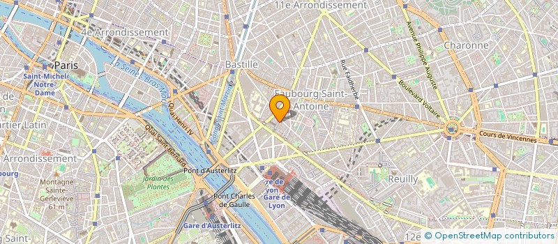 localisation de l'entreprise COPR 38 BIS RUE TRAVERSIERE 75012 PARIS  PARIS