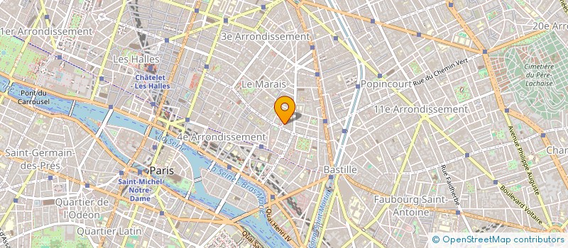 localisation de l'entreprise COPR. 38 R DE SEVIGNE PARIS 75003  PARIS