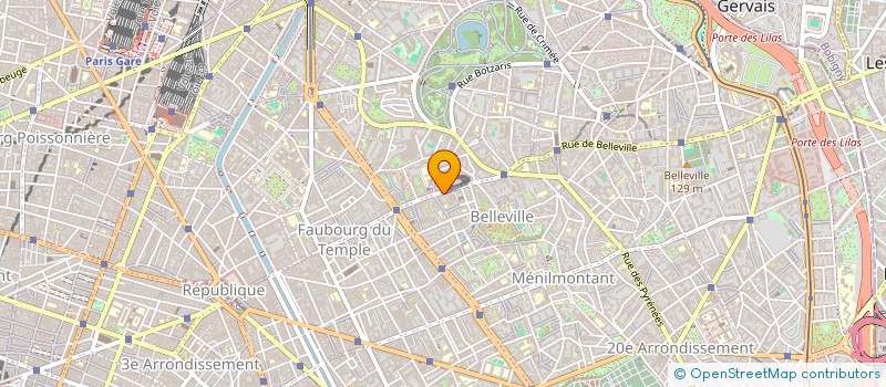 localisation de l'entreprise COPR 38 RUE DE BELLEVILLE 75020 PARIS  PARIS