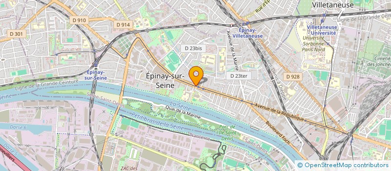 localisation de l'entreprise COPR 39 R DE LA REPUBLIQUE 93 à EPINAY-SUR-SEINE