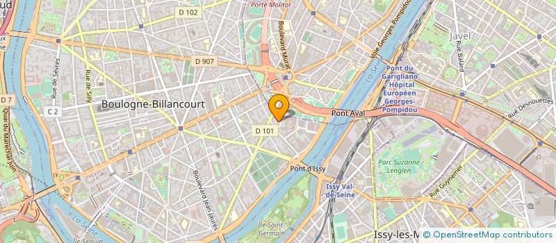 localisation de l'entreprise COPR 4 AV DU STADE DE COUBERTIN 92100 BOULOGNE à BOULOGNE-BILLANCOURT