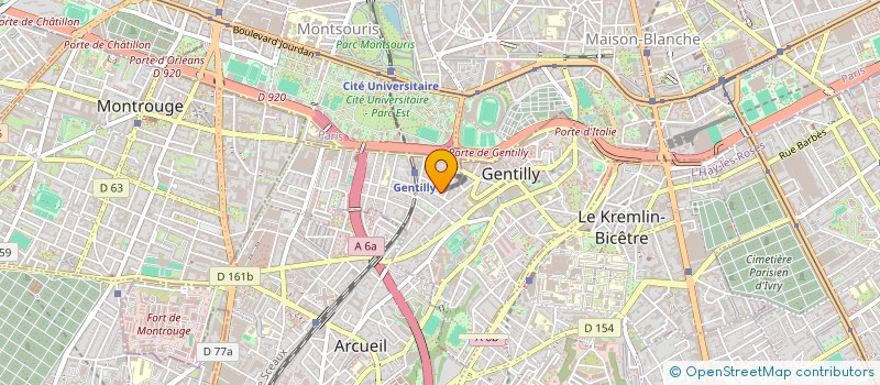 localisation de l'entreprise COPR 4 R J BATISTE CLEMENT 94 GENTILLY à GENTILLY