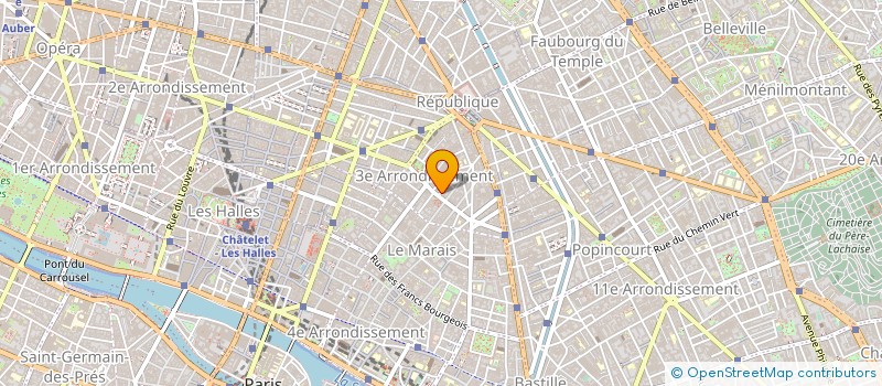 localisation de l'entreprise COPR 4 RUE DE PICARDIE 75003 PARIS  PARIS