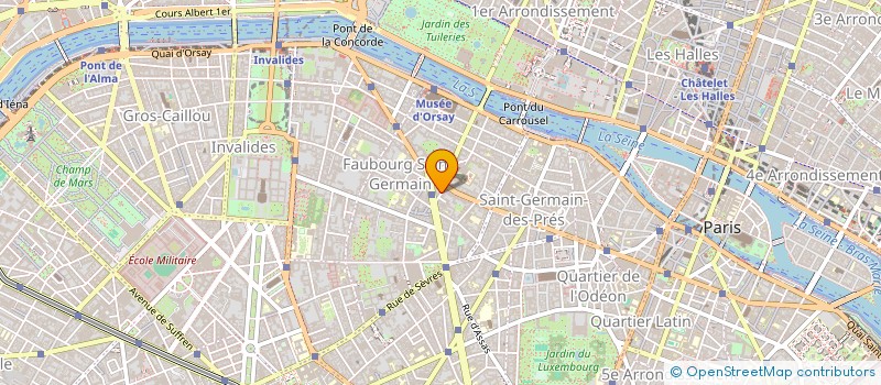 localisation de l'entreprise COPR 4 RUE DES LUYNES 75007 PARIS  PARIS