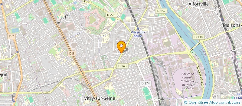 localisation de l'entreprise COPR. 4 RUE HENRI POINCARE  VITRY-SUR-SEINE