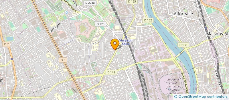 localisation de l'entreprise COPR 4 RUE SAINTE GENEVIEVE 94400 VITRY SUR SEINE  VITRY-SUR-SEINE