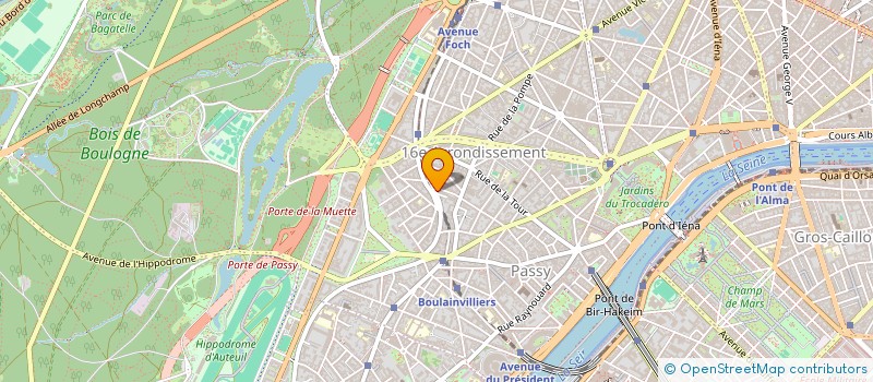 localisation de l'entreprise COPR 40 BD EMILE AUGIER 75116 PARIS  PARIS