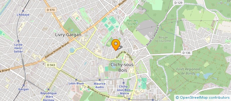 localisation de l'entreprise COPR 40 RUE DU COTEAU 93390 CLICHY SOUS BOIS à CLICHY-SOUS-BOIS