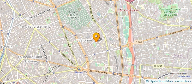 localisation de l'entreprise COPR 41 RUE DE LA REUNION 75020 PARIS  PARIS