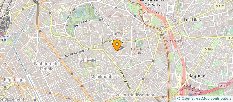 localisation de l'entreprise COPR 41 RUE OLIVIER METRA 75020 PARIS  PARIS