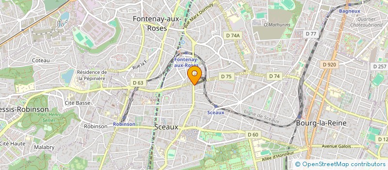 localisation de l'entreprise COPR 42 RUE DE FONTENAY 92330 SCEAUX à SCEAUX