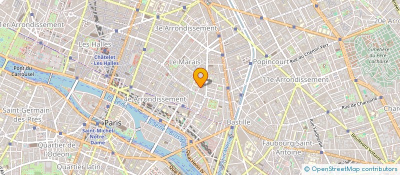 localisation de l'entreprise COPR 42 RUE DE SEVIGNE 75003 PARIS  PARIS