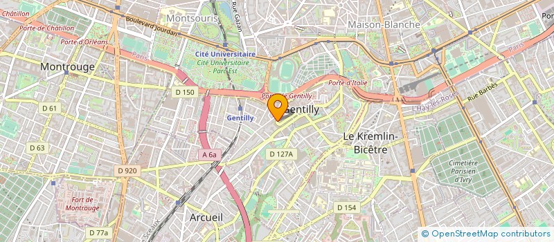 localisation de l'entreprise COPR 43 RUE DU PRESIDENT WILSON 94250 GENTILLY à GENTILLY