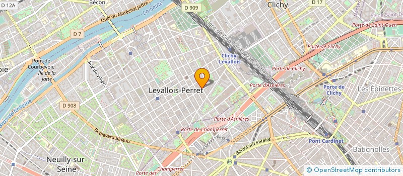 localisation de l'entreprise COPR 43 RUE JULES GUESDE 92 LEVALLOIS PERRET à LEVALLOIS-PERRET