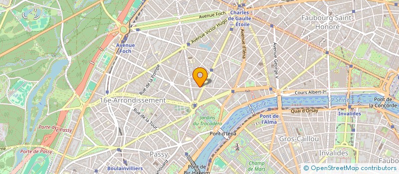 localisation de l'entreprise COPR 44 R DE LONGCHAMP  PARIS