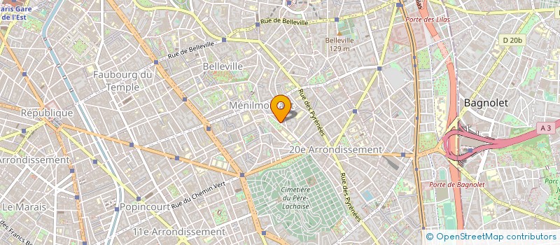 localisation de l'entreprise COPR 44 RUE DE LA BIDASSOA  PARIS