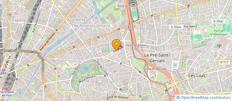 localisation de l'entreprise COPR 44 RUE MANIN  PARIS