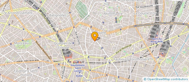 localisation de l'entreprise COPR 44 RUE PIGALLE 75009 PARIS  PARIS