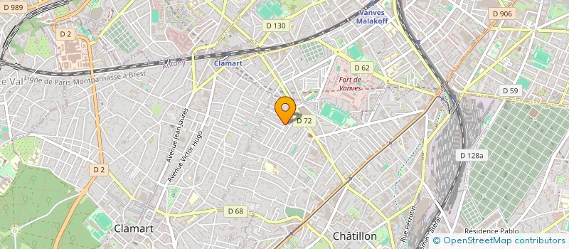localisation de l'entreprise COPR 45 RUE LUCIEN SAMPAIX 92320 CHATILLON à CHATILLON