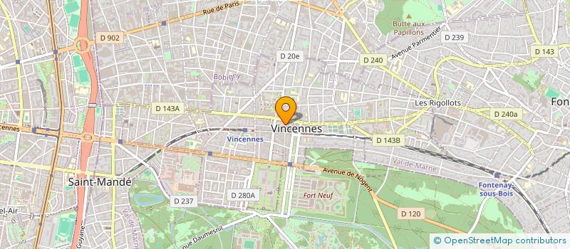 localisation de l'entreprise COPR 45 RUE RAYMOND DU TEMPLE 94300 VINCENNES  VINCENNES