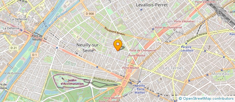 localisation de l'entreprise COPR 46 RUE MADELEINE MICHELIS à NEUILLY-SUR-SEINE