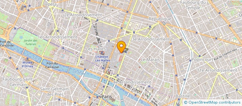 localisation de l'entreprise COPR 46 RUE RAMBUTEAU 75004 PARIS  PARIS