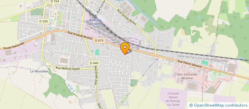 localisation de l'entreprise COPR 47-49-51 RUE LAFONTAINE  ROMILLY-SUR-SEINE