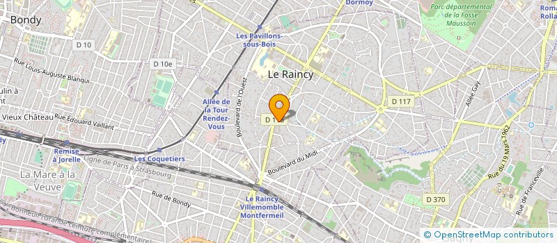 localisation de l'entreprise COPR 47 ALL GAMBETTA 93340 LE RAINCY  LE RAINCY