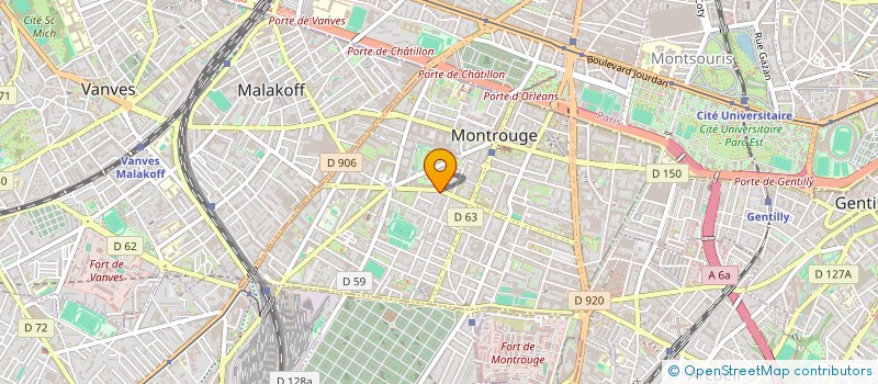 localisation de l'entreprise COPR 47 AV VERDIER 92 MONTROUGE  MONTROUGE