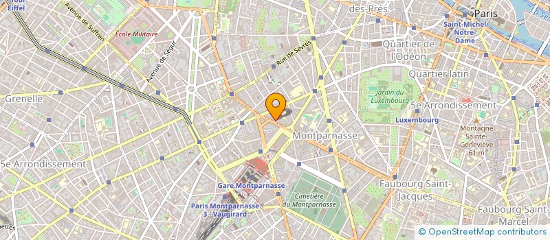 localisation de l'entreprise COPR 47 BD DU MONTPARNASSE  PARIS